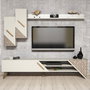 Hanah Home Beril - Mueble de TV Crema